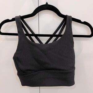 Lululemon ribbed long-line sports bra - size 6